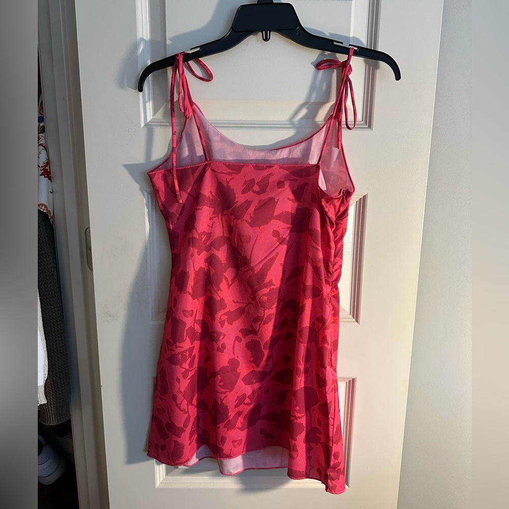 Pink Patterned Mini Dress - Picture 3 of 3
